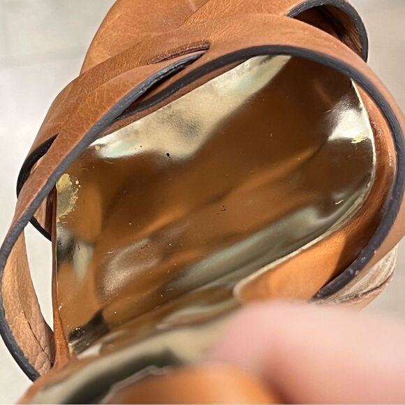 Coach Dani Veg Leather Strappy Heels Women's Size 7 - Picture 8 of 16